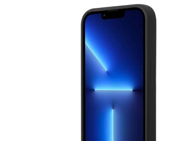 BMW silikon metal logo-deksel til iPhone 14 Pro Max - svart