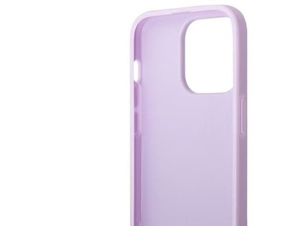 Guess Saffiano rem-cover till iPhone 14 Pro - Lilla