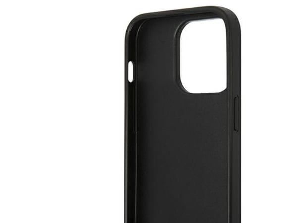 Karl Lagerfeld Saffiano Karl’s Head patch-skal till iPhone 14 Pro - silver
