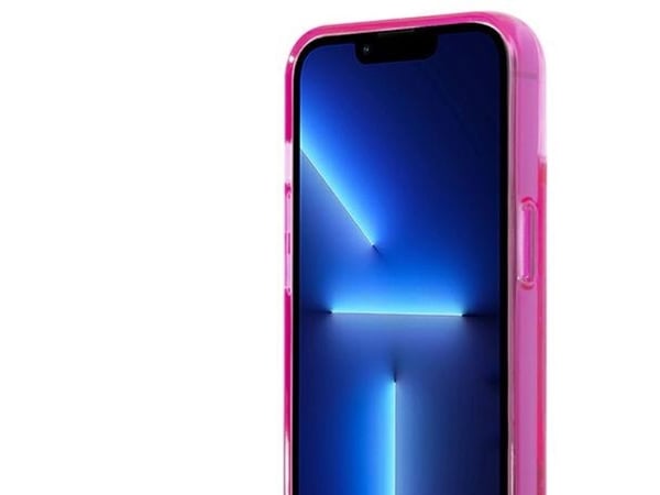 Karl Lagerfeld KLHCP14MLCKVF iPhone 14 Plus 6.7" vaaleanpunainen/vaaleanpunainen kovakotelo Liquid Glitter Elong