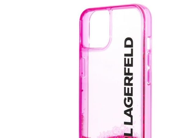 Karl Lagerfeld KLHCP14MLCKVF iPhone 14 Plus 6.7" vaaleanpunainen/vaaleanpunainen kovakotelo Liquid Glitter Elong