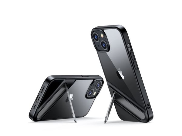 Ugreen LP633 beskyttelsesetui med stativ for iPhone 14 (90924) - hardt deksel med gelramme