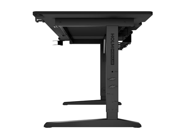 Genesis Holm Modular - Skrivebord - rektangulær - antrasitt, svart
