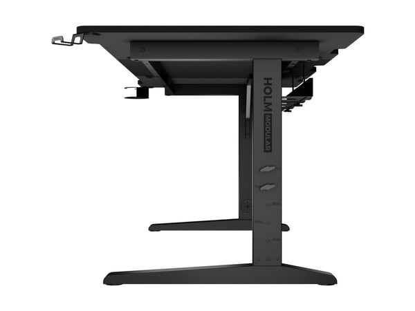 Genesis Holm Modular - Skrivebord - rektangulær - antrasitt, svart