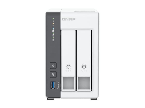 QNAP TS-216G - NAS-server - 2 brønner - SATA 6Gb/s - RAID JBOD, 0, 1 - RAM 4 GB - 2.5 Gigabit Ethernet - iSCSI støtte