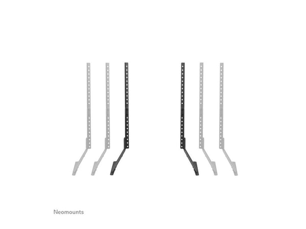 Neomounts DS45-430BL19 - Stativ - for TV - stål - svart - skjermstørrelse: 23"-75" - skrivebordsstativ