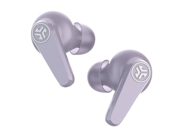 JLab Audio Go PODS ANC - True wireless-hodetelefoner med mikrofon - i øret - Bluetooth - aktiv støydemping - lilla