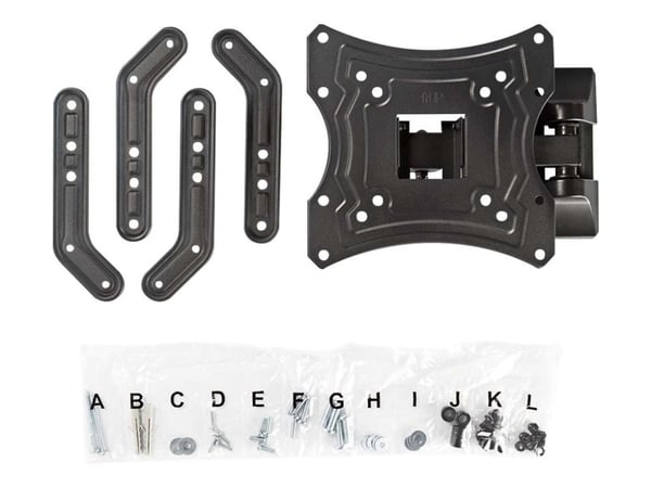 Nedis TVWM1430BK - Brakett - full bevegelse - for TV - stål - svart - skjermstørrelse: 23"-55" - veggmonterbar