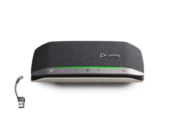 Poly Sync 20-M kaiutinpuhelin USB-C/A-sovitin, PC, musta, 0,715 m, kosketus, 86 dB, langaton