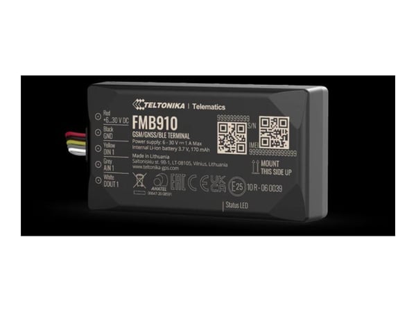 Teltonika FMB910 - GPS/GLONASS/GALILEO/BeiDou/QZSS-sporingsenhet - 128 MB