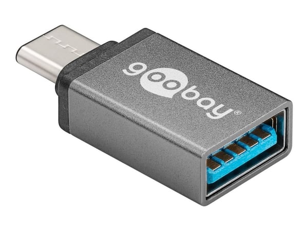 goobay USB 3.0 USB-C -sovitin Harmaa