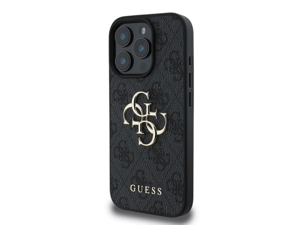 GUESS 3666339327545, Mobilskal, Apple, Apple iPhone 16 Pro, 16 cm (6.3"), Svart