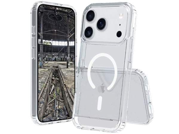 JT BERLIN Pankow Clear MagSafe, Suojus, Apple, iPhone 17 Pro Max, 17,5 cm (6.9"), Läpinäkyvä