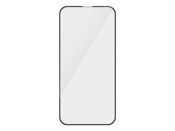 PanzerGlass - Skjermbeskyttelse for mobiltelefon - ultra-bred passform med FASTFIT IN-A-BOX - glass - rammefarge svart - for Apple iPhone 13, 13 Pr...