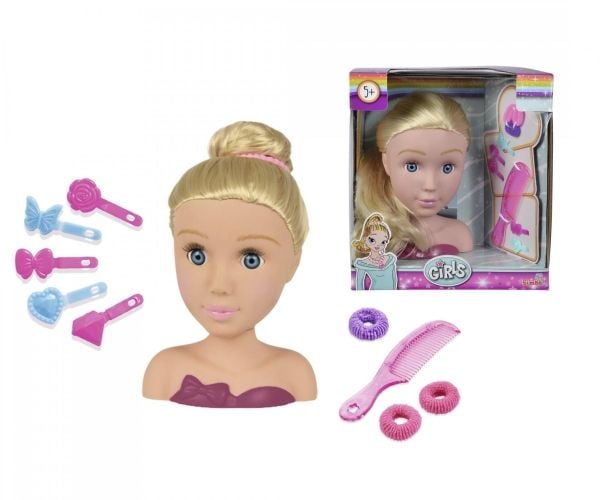 Simba Toys 105560145, Sminke/styling dukkehode, Jente, 5 år, Flerfarget