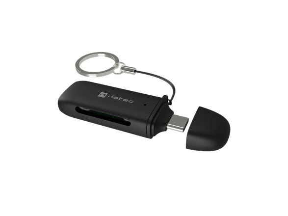 Natec Scarab C kortleser SD/MicroSD til USB 3.2 Gen 1 - svart