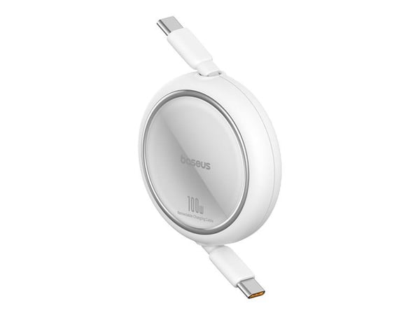 Baseus Free2Pull, 1 m, USB C, USB C, 0,48 Gbit/s, Valkoinen