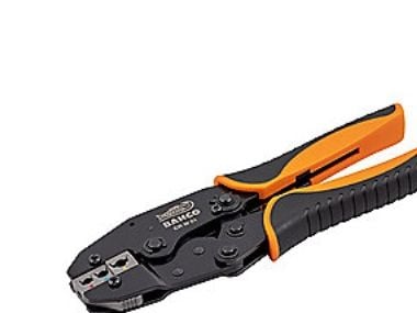 Bahco krymp-/press­tång med spärrfunktion för isolerade kontakter 0,5 mm² till 6 mm²