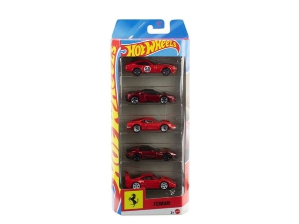 Hot Wheels Basics Ferrari 1:64 5-Pack