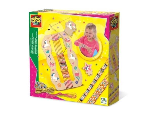 SES Creative 14745, Smykkesett til å lage armbånd for barn, 6 år, Flerfarget