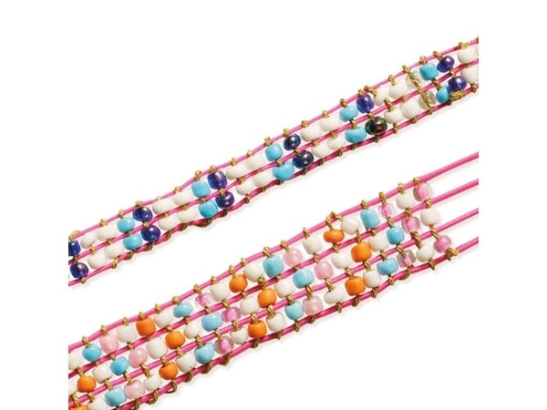 SES Creative 14745, Smykkesett til å lage armbånd for barn, 6 år, Flerfarget
