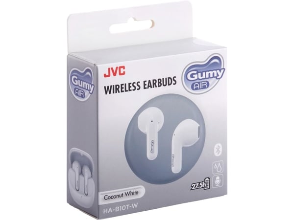 JVC GUMY, Trådløs, Musikk, Hodesett, Hvit