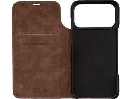 JT BERLIN BookCase Tegel, Lompakkokotelo, Apple, iPhone 17 Pro Max, 17,5 cm (6.9"), Konjakinvärinen