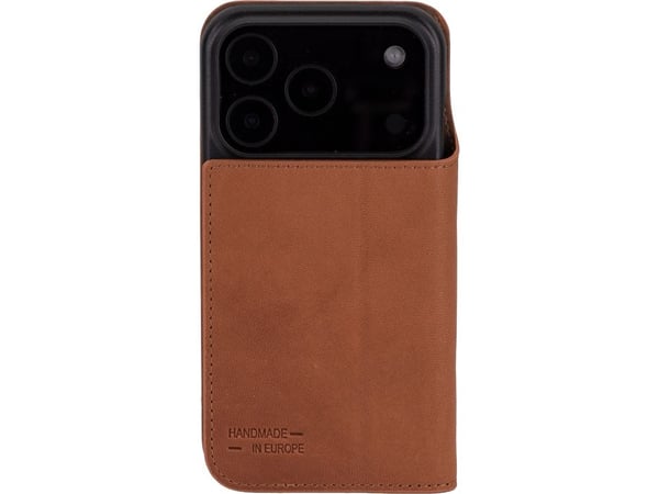 JT BERLIN BookCase Tegel, Lompakkokotelo, Apple, iPhone 17 Pro, 16 cm (6.3"), Konjakinvärinen