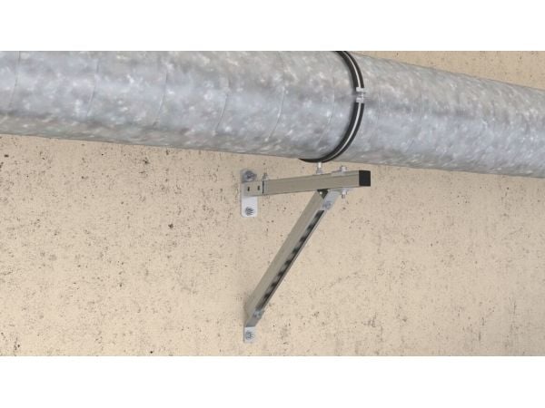 Fischer 542962, Båge för ventilationsrör, Svart, Stål, EPDM, Styrenbutadien (SBR), Zink stål, 0,8 kN, M8/M10, M10
