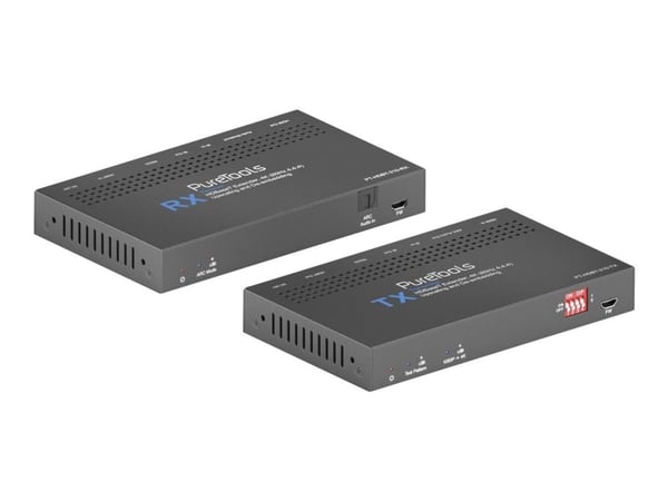 PureTools PT-HDBT-210 (transmitter and receiver) - Video/ljud/infraröd/seriell förlängare - RS-232, HDMI, HDBaseT, infraröd - upp till 70 m