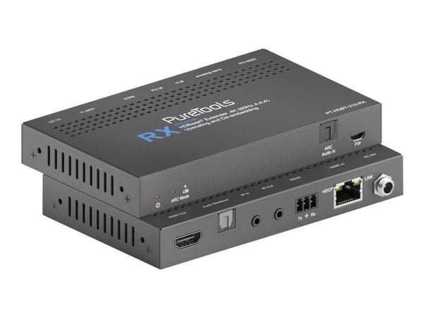 PureTools PT-HDBT-210 (transmitter and receiver) - Video/lyd/infrarød/seriell-utvider - RS-232, HDMI, HDBaseT, infrarød - opp til 70 m