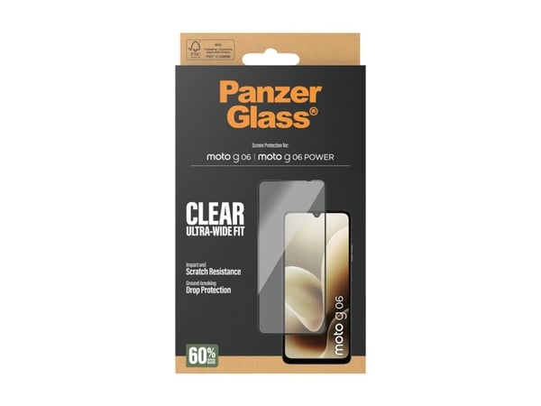 PanzerGlass ® Screen Protector Motorola moto g06 | moto g06 POWER | Ultra-Wide Fit, Motorola, Motorola - Moto G06 4G, Motorola - Moto G06 Power 4G,...
