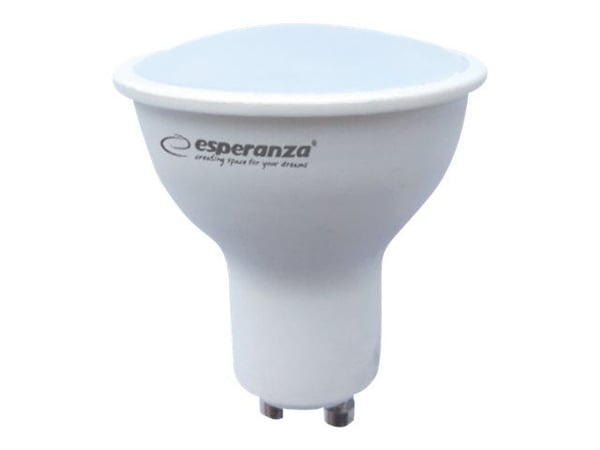 Esperanza - LED-pære for søkelys - GU10 - 4 W (ekvivalent 35 W) - klasse A+ - varmt hvitt lys - 3000 K