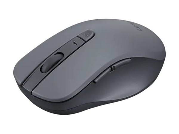 Lenovo WL310 - Mus - tyst - optisk - 6 knappar - trådlös - Bluetooth 5.0 - grå - detaljhandelsförpackning