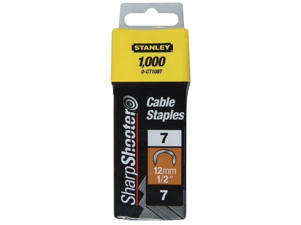 Stanley 1-CT106T, Pakke med stifter, 1 cm, 7,8 mm, Sølv, Stanley, 45 mm