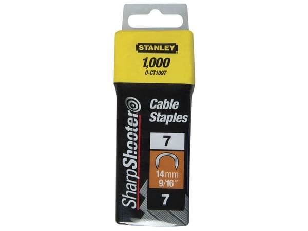 Stanley 1-CT106T, Pakke med stifter, 1 cm, 7,8 mm, Sølv, Stanley, 45 mm