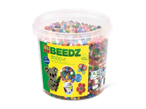 SES Creative Beedz 06321, Perler, 9000 stykker, Plast, Flerfarget, Barn, Gutt/Jente