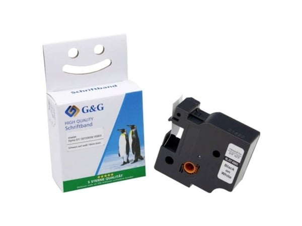 G&G etiketter kompatibel med Brother DK-11201 29 x 90 mm termodirekte papir hvit 400 stk. permanente adresseetiketter ET-B-G-11201