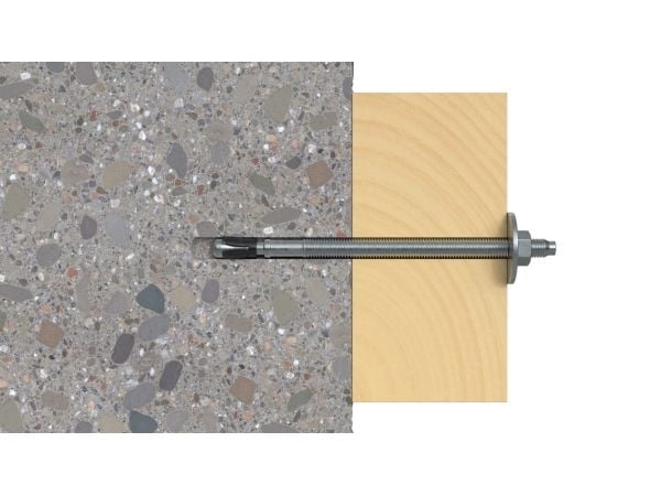 Fischer 564681, Murstein, Betong, Sinkbelagt stål, M10, 1 cm, 75 mm, 1 cm
