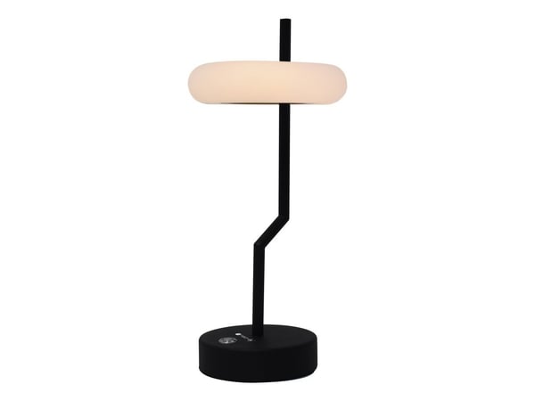 Techly I-LAMP-TABLE2, Svart, Hvit, Akrylonitril-butadien-styren (ABS), Strykejern, Soverom, Café au lait, Spise rom, Hotell, Stue, Restaurant, Desi...