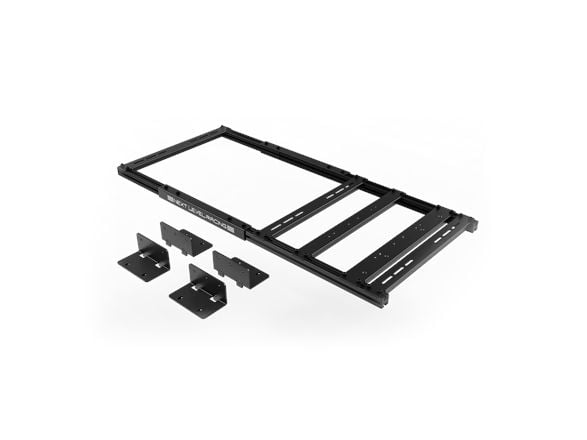Next Level Racing - Racing simulator cockpit motion adapter frame - premium anodized aluminum, karbonstål - svart