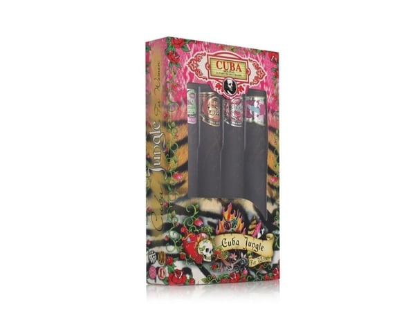 SET CUBA ORIGINAL Cuba Jungle Snake &amp; Tiger &amp; Sebra &amp; Heartbreaker 4x35ml