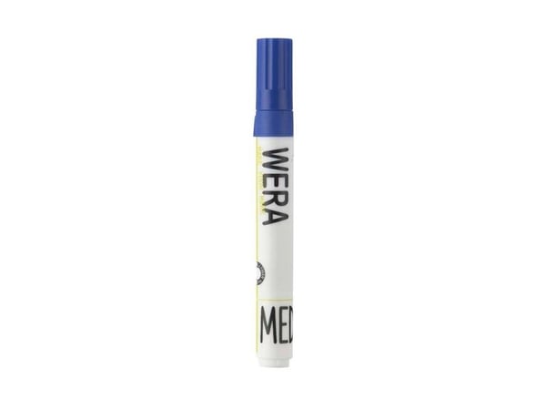 Whiteboardmarker, BNT Wera, 1-3MM Rund spids, blå, non-permanent - (12 stk.)