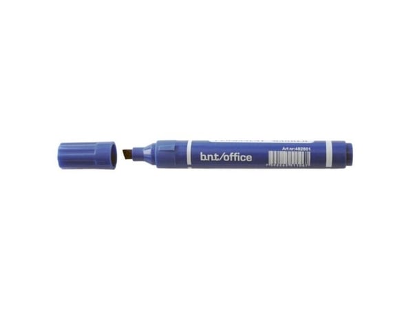 Marker, BNT Wera, 1-6MM, Skrå spids, blå permanent - (12 stk.)