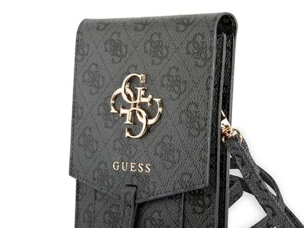 Guess 4G Big Metal Logo Telefonveske - Veske med rom for en smarttelefon (svart)