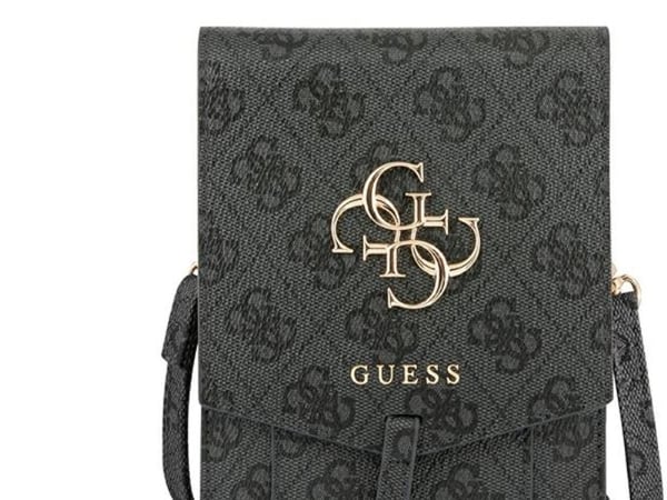 Guess 4G Big Metal Logo Telefonveske - Veske med rom for en smarttelefon (svart)
