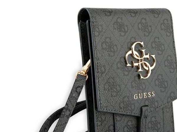 Guess 4G Big Metal Logo Telefonveske - Veske med rom for en smarttelefon (svart)