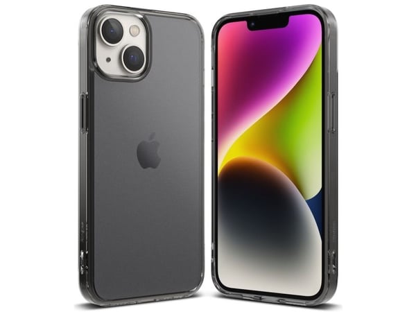 Ringke Fusion Matte-deksel til iPhone 14 Plus med gelramme - grå