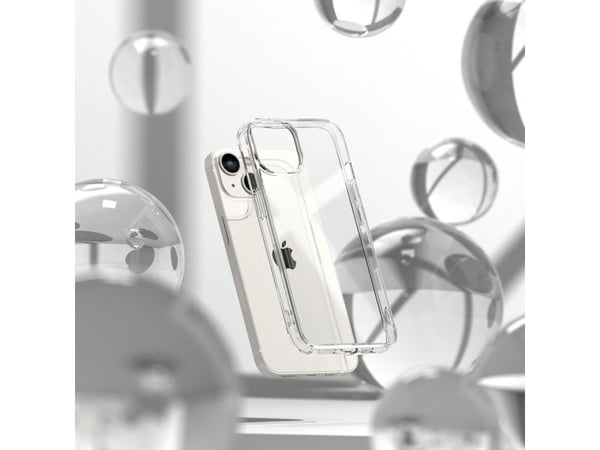 Ringke Fusion Matte-deksel til iPhone 14 Plus med gelramme - grå