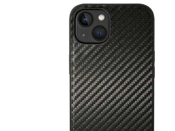 BMW BMHCP14M22NBCK iPhone 14 Plus 6.7" Black/Black Leather Carbon Case